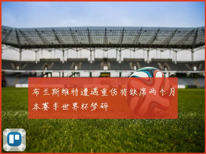 布兰斯维特遭遇重伤将缺席两个月本赛季世界杯梦碎