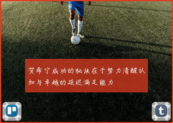 贺希宁成功的秘诀在于努力清醒认知与卓越的延迟满足能力